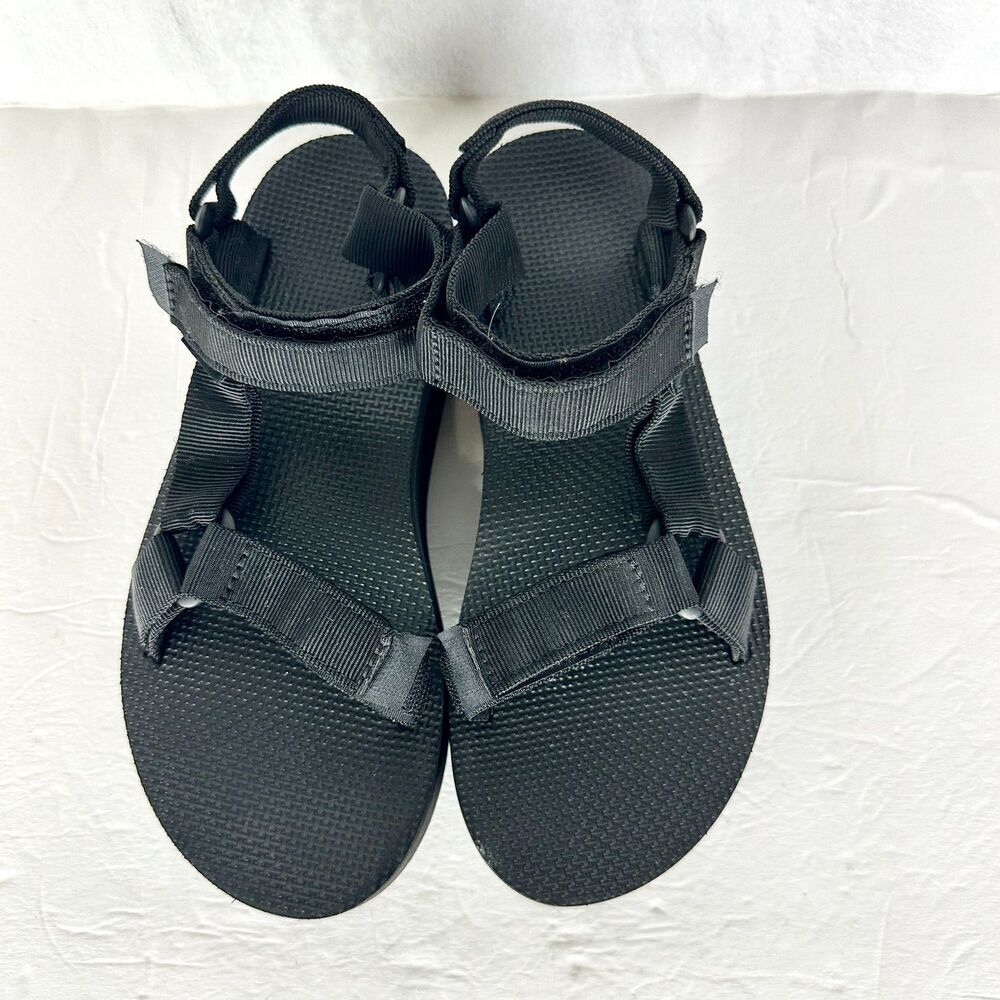 Teva Women's Flatform Universal Sandal Size 6 Black Outdorr Gorpcore Hiking - Picture 4 of 8